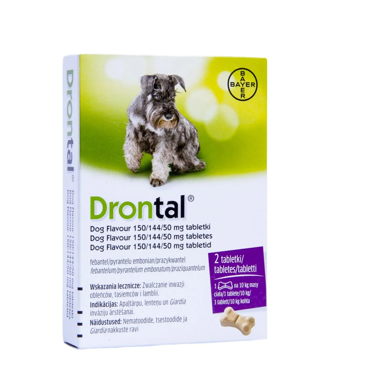 DRONTAL DOG FLAVOUR TBL 150MG+50MG+50MG N2