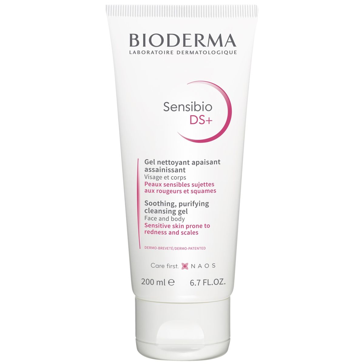 BIODERMA SENSIBIO DS+ PUHASTUSGEEL PUNETAVALE NAHALE 200ML - Product Image