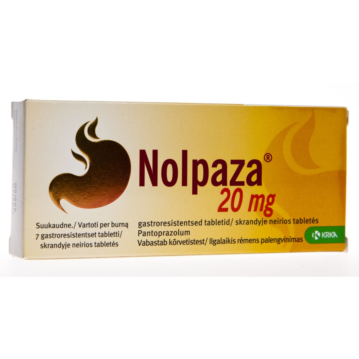 NOLPAZA GASTRORESISTENTNE TBL 20MG N7 - Product Image