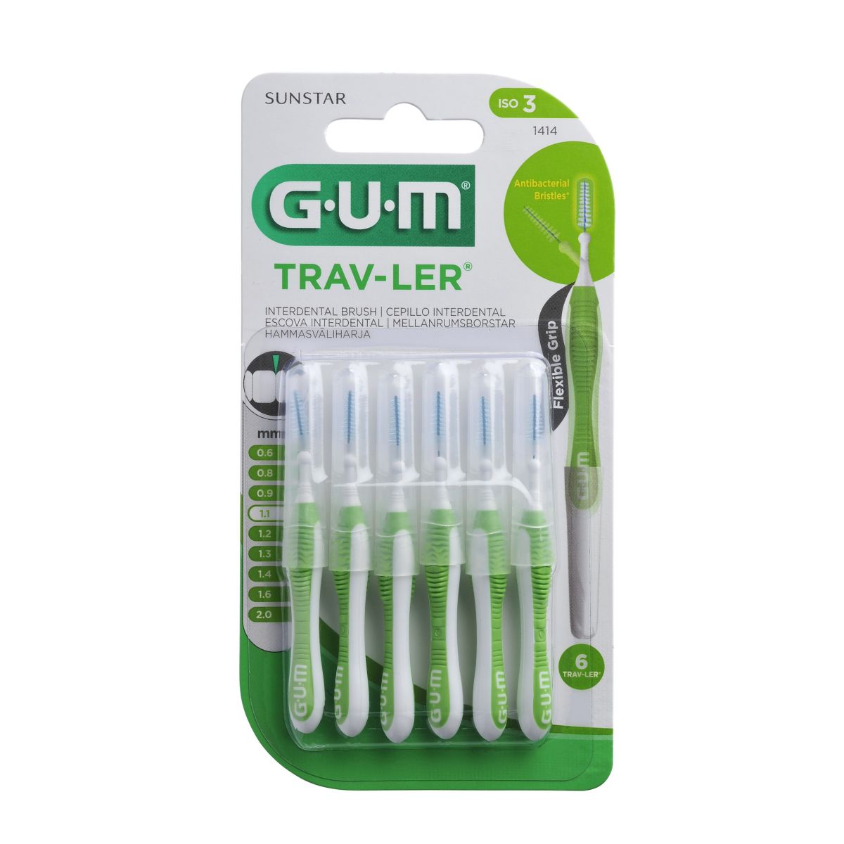 GUM HAMBAVAHEHARI TRAV-LER KOONUS 1,1MM N6