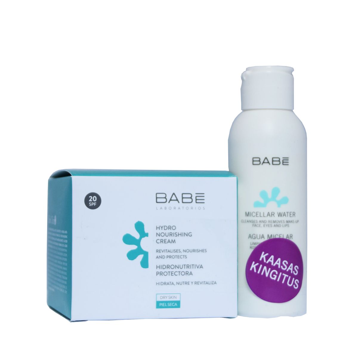 BABE NIISUTAV TOITEV KREEM SPF20 50ML+MICELLAR NÄOVESI 100ML - Product Image