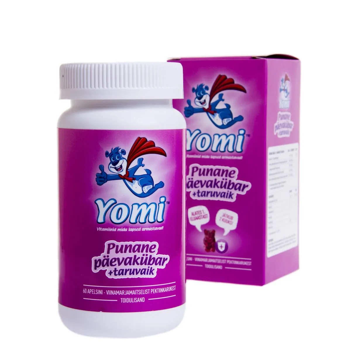 YOMI PUNANE PÄEVAKÜBAR+TARUVAIK NÄRIMISTBL N60 - Product Image