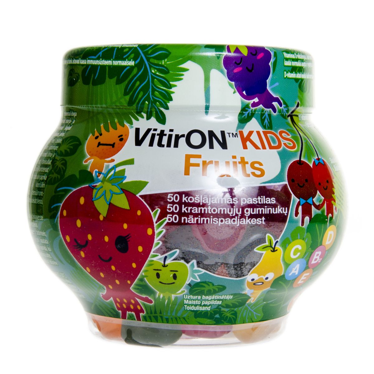 VITIRON KIDS FRUITS NÄRIMISPADJAKESED N50 (225G) - Product Image