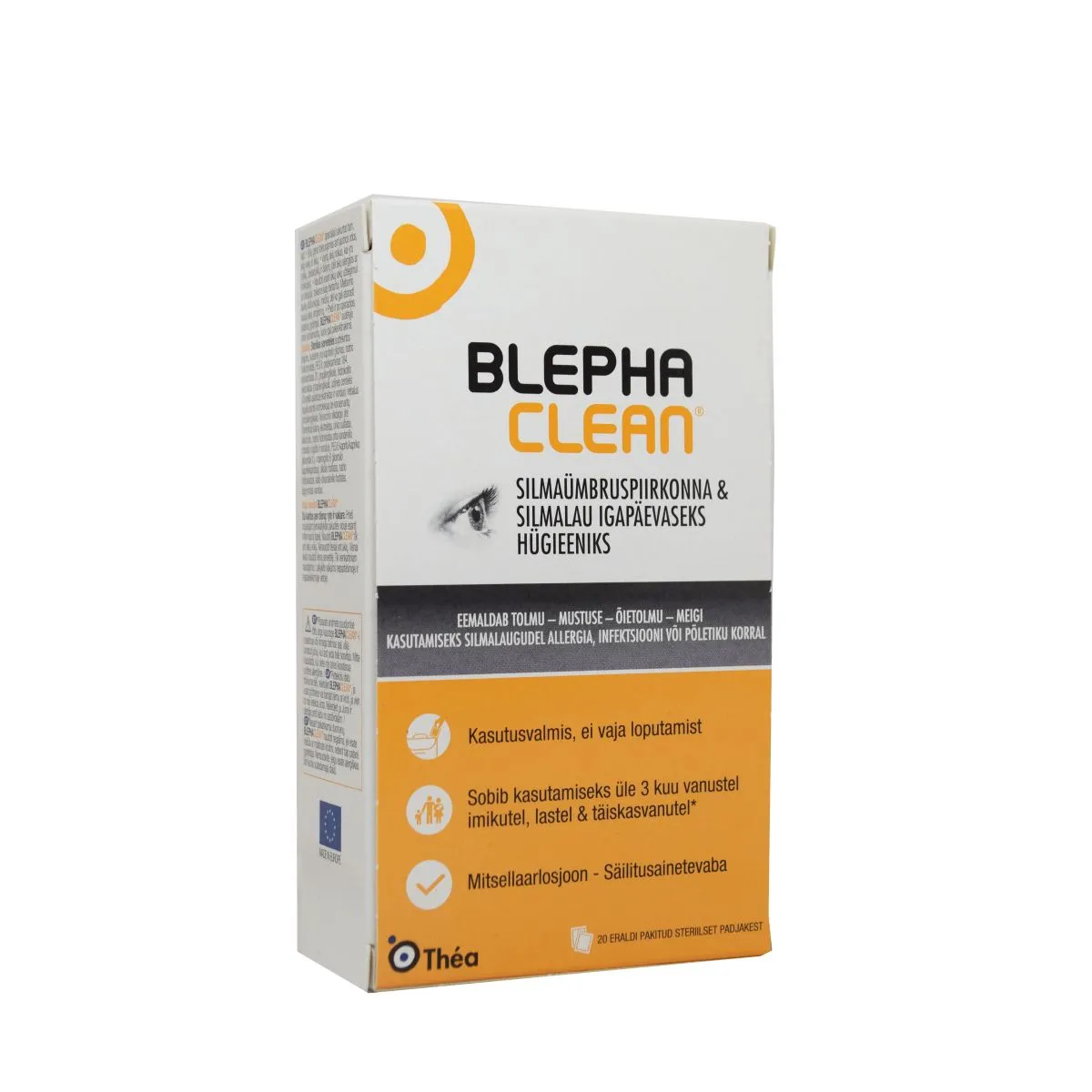 BLEPHACLEAN NIISUTATUD LAPID N20 SILMALAUGUDE HÜGIEENIKS - Product Image