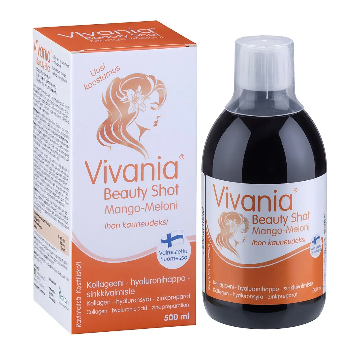 VIVANIA BEAUTY SHOT MANGO-MELON 500ML - Product Image