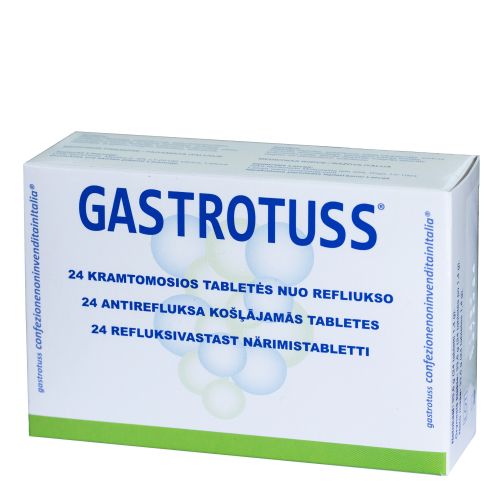 GASTROTUSS REFLUKSIVASTASED NÄRIMISTABLETID N24