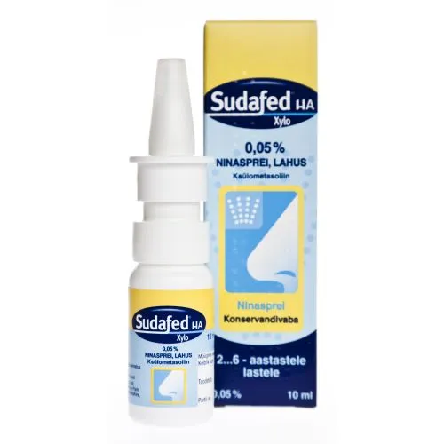 SUDAFED HA XYLO NINASPREI 0,5MG/ML 10ML