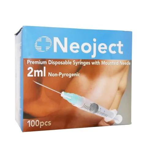 SÜSTAL NÕELAGA NEOJECT 2ML 3 OSALINE (23G) N100 /LUER LOCK/