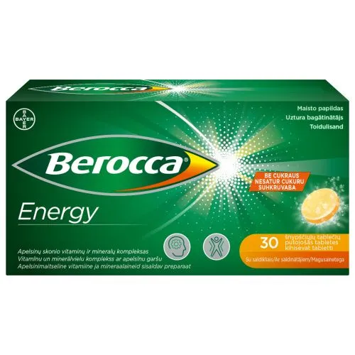 BEROCCA ENERGY KIHISEVAD TABLETID N30