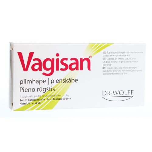 VAGISAN PIIMHAPE VAGINAALSUPOSIIT N7