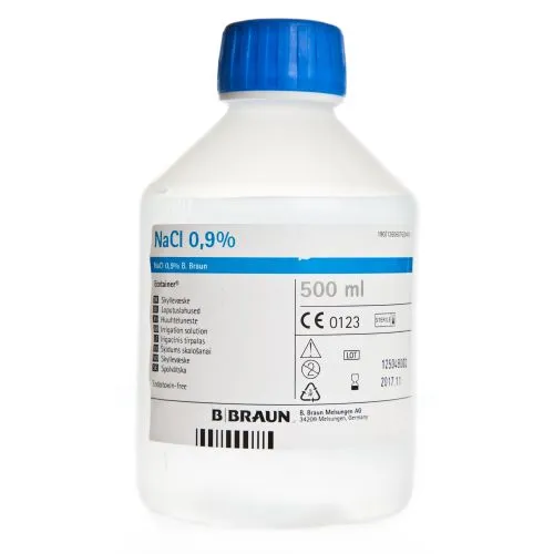 NATRII CHLORIDUM SOL 0,9% 500ML (LOPUTUSLAHUS) (B.B.)