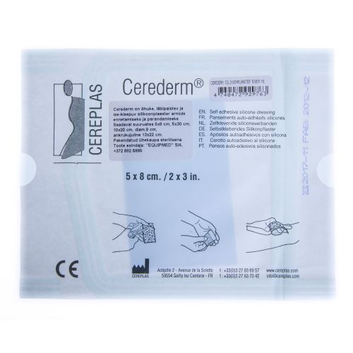 CEREDERM SILIKOONPLAASTER 5X8CM N1