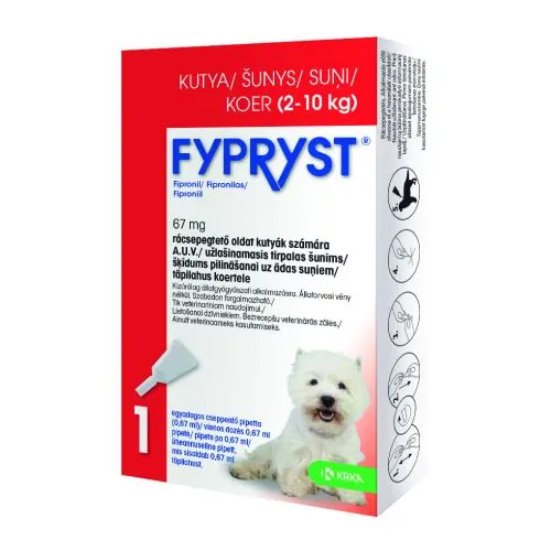 FYPRYST TÄPILAHUS 67MG/0,67ML 0,67ML N1 (2-10KG)