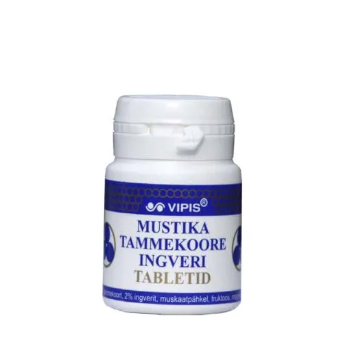 VIPIS MUSTIKA-TAMMEKOORE-INGVERI TABLETID N50 (15G)