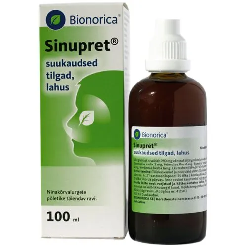 SINUPRET 2MG+6MG+6MG+6MG+6MG/G 100ML SUUKAUDSED TILGAD