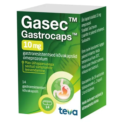 GASEC GASTROCAPS GASTRORESIST KAPSEL 10MG N14