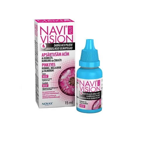 NAVI VISION PLUS PINK EYE SILMATILGAD 15ML