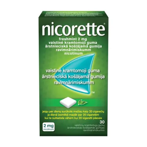 NICORETTE FRESHMINT NÄRIMISKUMM 2MG N30