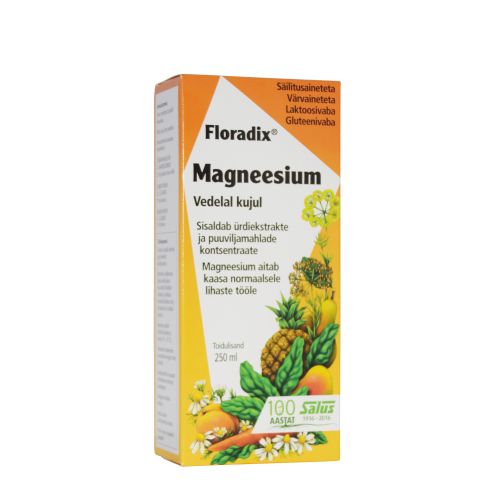 SALUS FLORADIX MAGNEESIUM 250ML ÜRDI-MAHLAKONTSENTRAAT