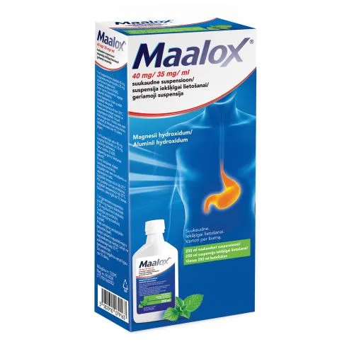 MAALOX SUUKAUDNE SUSP 35MG+40MG/ML 250ML