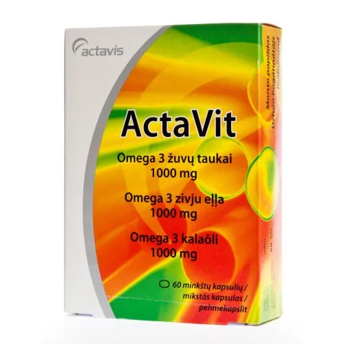 ACTAVIT OMEGA 3 KALAÕLI KAPSLID 1000MG N60