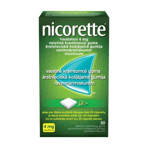 NICORETTE FRESHMINT NÄRIMISKUMM 4MG N30