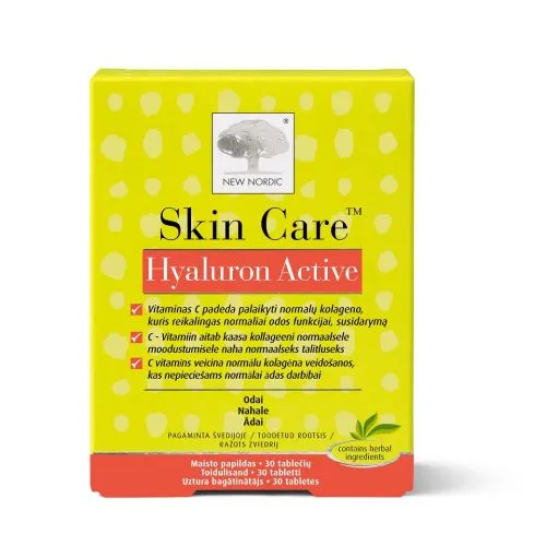 NEW NORDIC SKIN CARE HYALURON ACTIV TBL N30