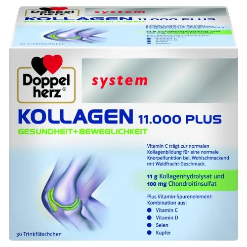 DOPPELHERZ SYSTEM KOLLAGEN 11.000 PLUS N30 SUUKAUDNE LAHUS AMPULLIS