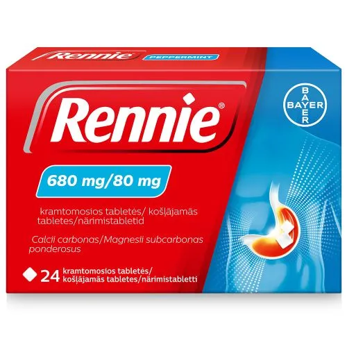 RENNIE NÄRIMISTBL 680MG+80MG N24