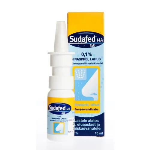 SUDAFED HA XYLO NINASPREI 1MG/ML 10ML