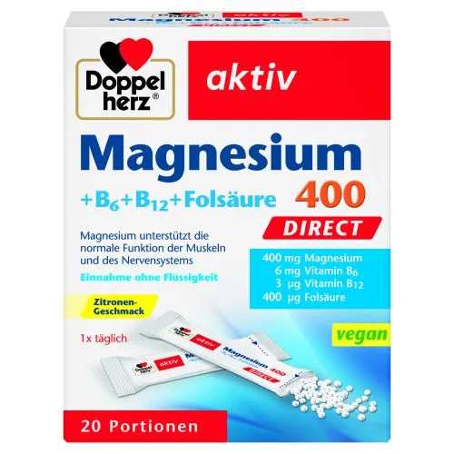 DOPPELHERZ AKTIV MG 400+B6+B12+FOOLHAPE DIRECT N20