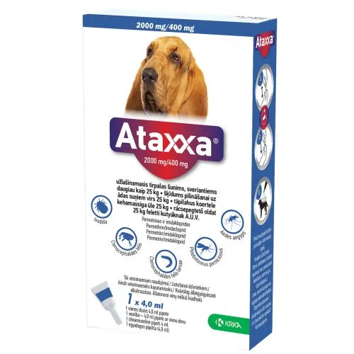 ATAXXA TÄPILAHUS 2000MG+400MG/4ML N1 (>25KG)