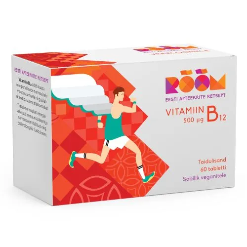 RÕÕM VITAMIIN B12 500MCG TBL N60