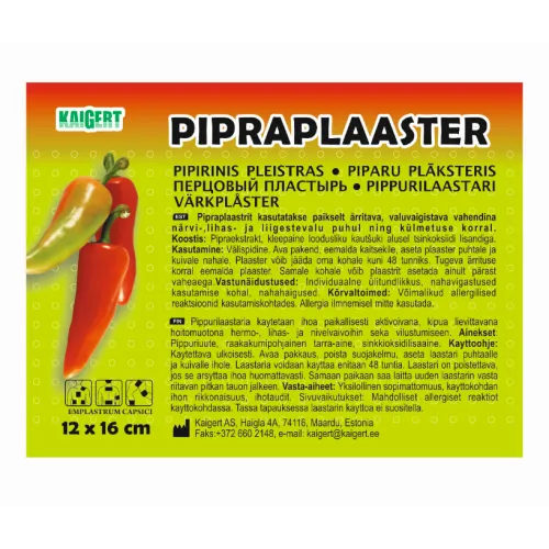 PIPRAPLAASTER 12X16CM