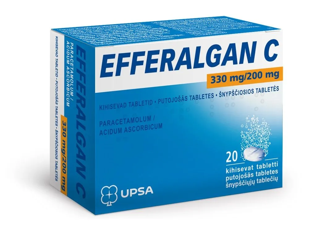 EFFERALGAN C KIHISEV TBL 330MG+200MG N20 - Product Image 2